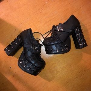 Mary Jane lace up Demonia’s women’s size 6